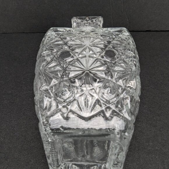 Vintage Miniature Clear Glass Decanter Barware 7" with Stopper Home Bar Decor - Picture 6 of 11